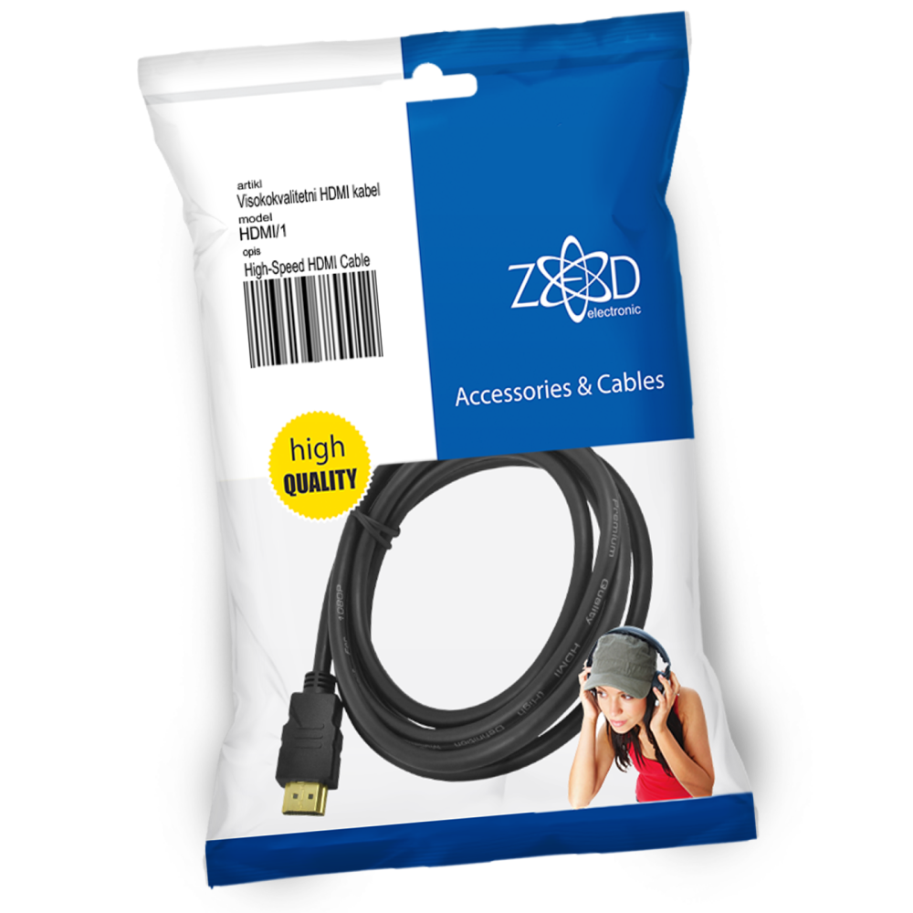 HDMI kabal ZED electronic 1.0 met