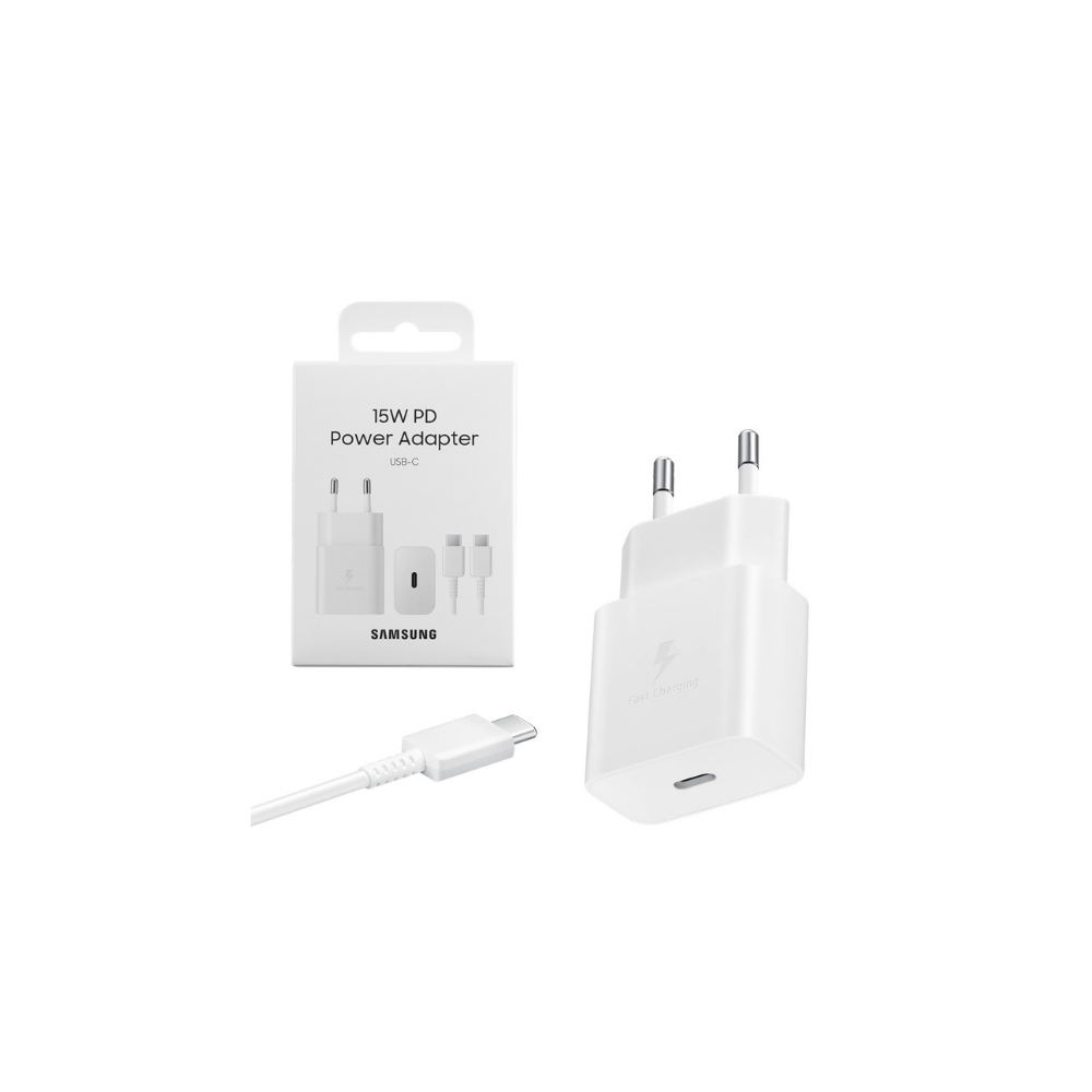 Samsung 15W EP-T1510XWEGEU Fast Charging USB-C Wall Charger White-Original