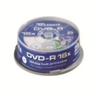 MED DVD TRX DVD-R 16X PRN F CAKE 25 WHITE