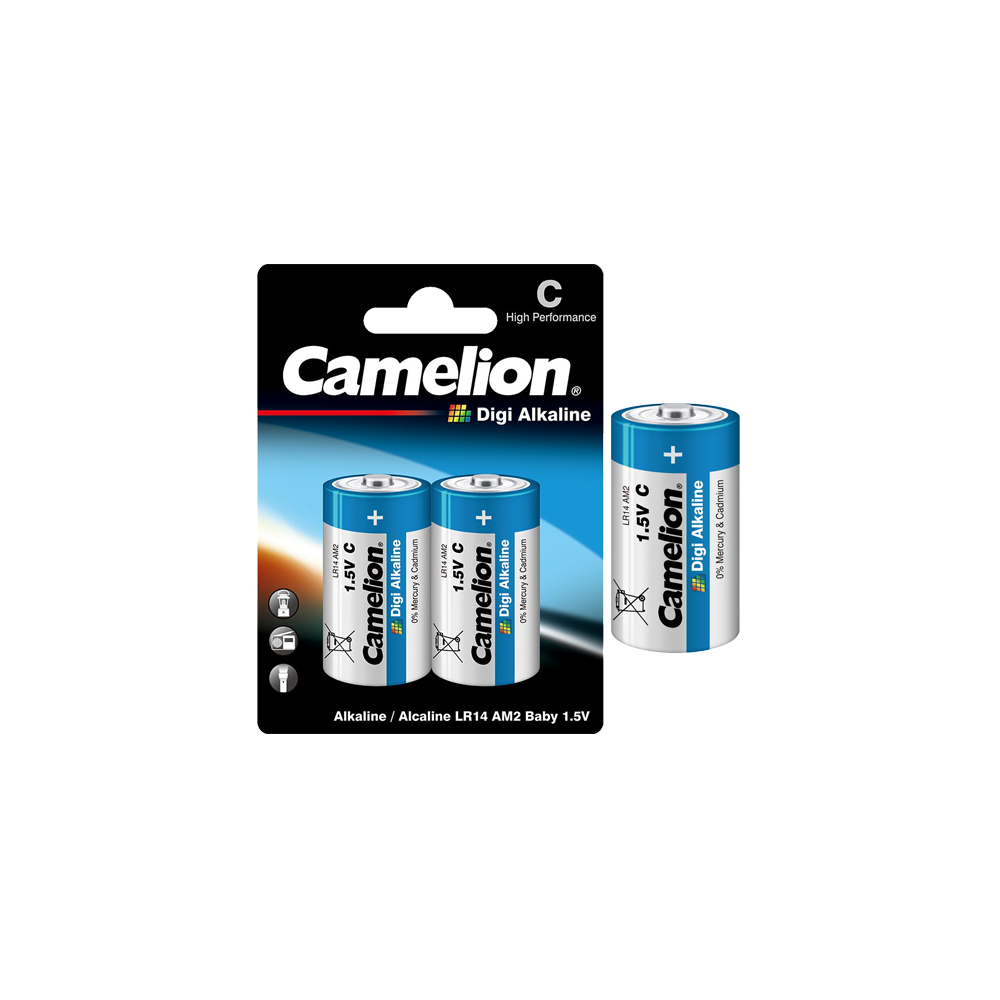 Camelion digi alkaline baterija LR14-BP2DG 2kom Camelion digi alkaline baterija LR14-BP2DG 2kom