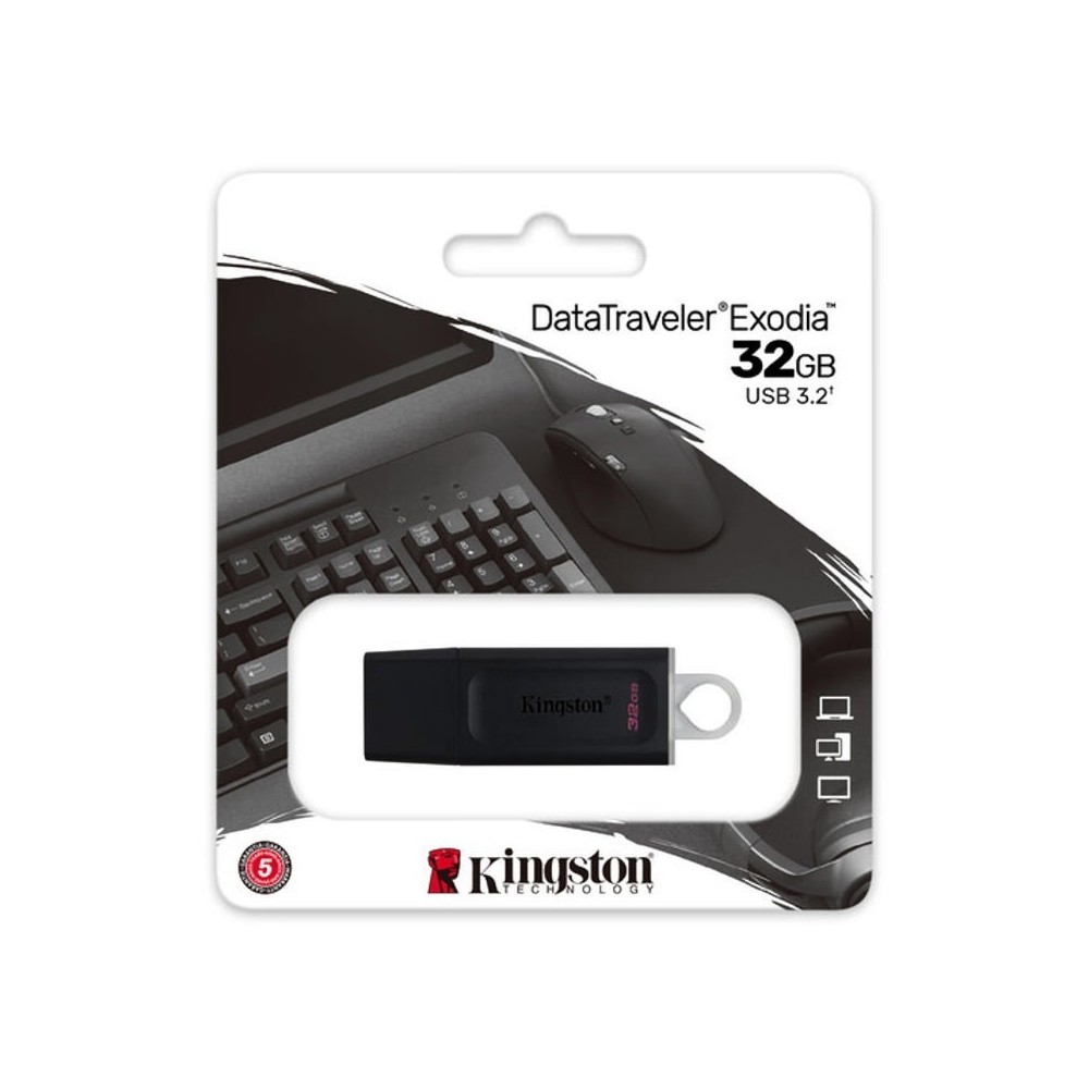 Kingston 32GB USB 3.2 Gen1 DataTraveler Exodia, black