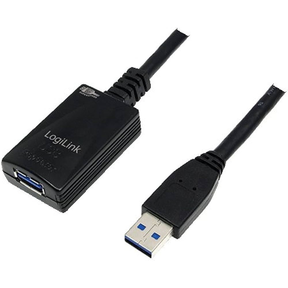 LogiLink USB Cable Extender 5m Black