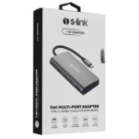 S-link Swapp SW-U5202 metalik sivi 7u1 multi-port