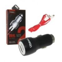 Treqa CS-205 Auto punjač 2 USB porta 12-24V5V-3.4A + kabal Lightning 1m