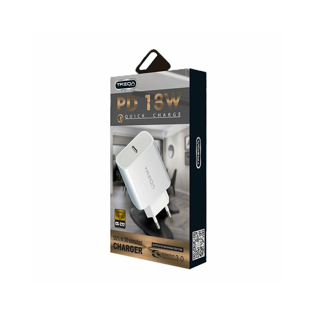 Treqa CS-222 18W Adapter Type-C