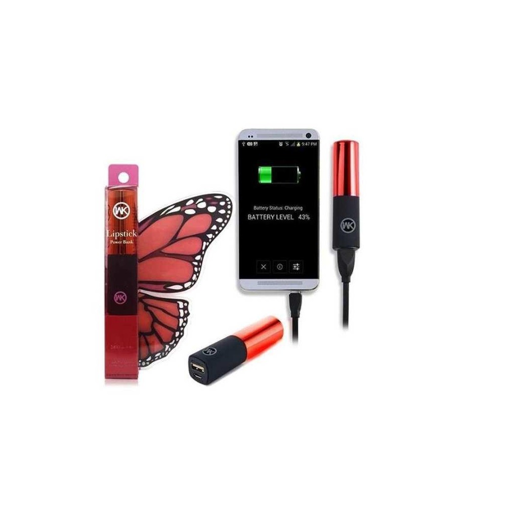 Lipstick Power bank 2400Mah red Lipstick Power bank 2400Mah red