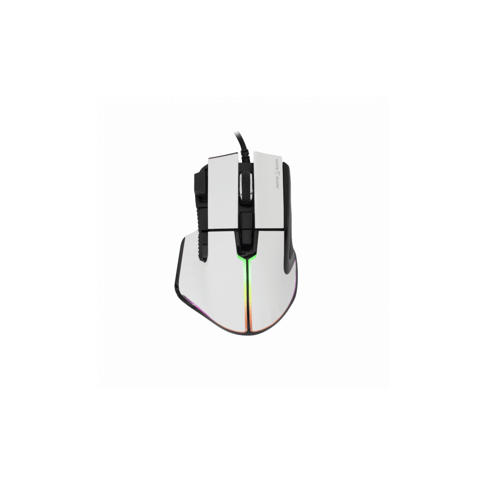 White Shark MIŠ GM-9006 MARROK Bijeli RGB / 12.000 dpi
