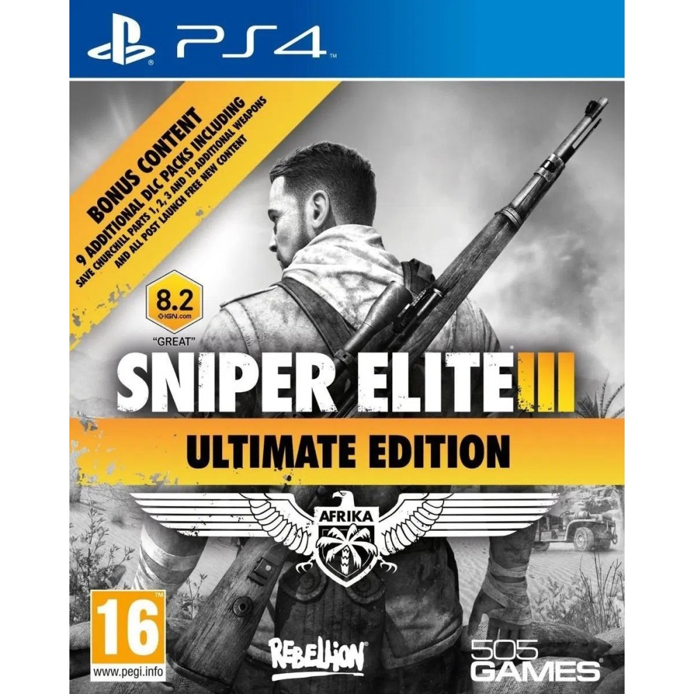 Sniper Elite III Ultimate Edition & 9 DLC Packs PS4 Sniper Elite III Ultimate Edition & 9 DLC Packs PS4