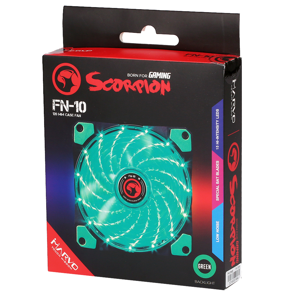 MARVO FN-10 GN LED FAN MARVO FN-10 GN LED FAN