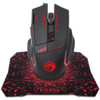 MARVO G909+G1 WIRED GAMING MOUSE+MOUSE PAD