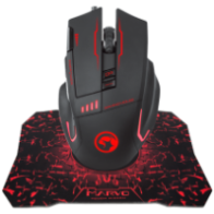 MARVO G909+G1 WIRED GAMING MOUSE+MOUSE PAD