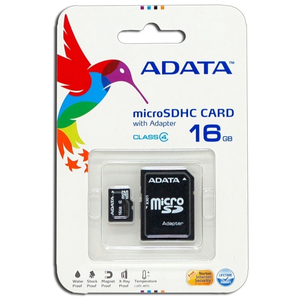 ADATA mem sd micro card 16gb hc class4+1ad ADATA mem sd micro card 16gb hc class4+1ad