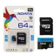 ADATA sd micro card 64gb hc class 10ts+sd
