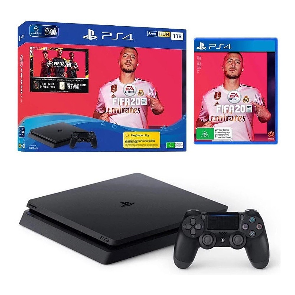PlayStation 4 1TB F chassis + FIFA 20 + FUT 20 VCH + PS Plus 14 Days PlayStation 4 1TB F chassis + FIFA 20 + FUT 20 VCH + PS Plus 14 Days