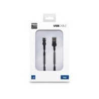 BigBen PS4 Flat USB kabel USB - Micro USB crni 3m