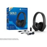 PS4 Wireless Gold Headset Black