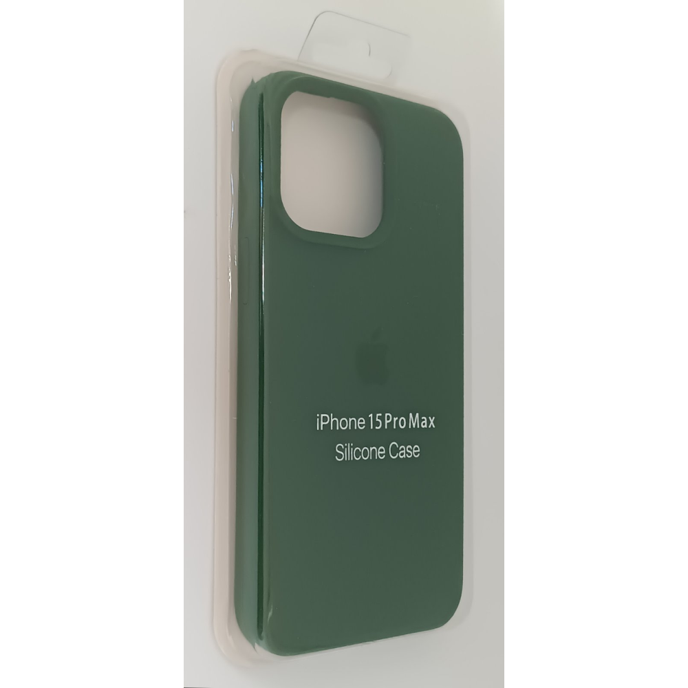 Silicon Maska Iphone 15 Pro Max tamno zelena Silicon Maska Iphone 15 Pro Max tamno zelena