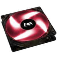 Ventilator MS FREEZE L120 crveni LED 12cm