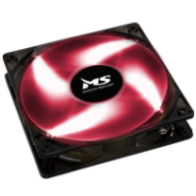 Ventilator MS FREEZE L120 crveni LED 12cm
