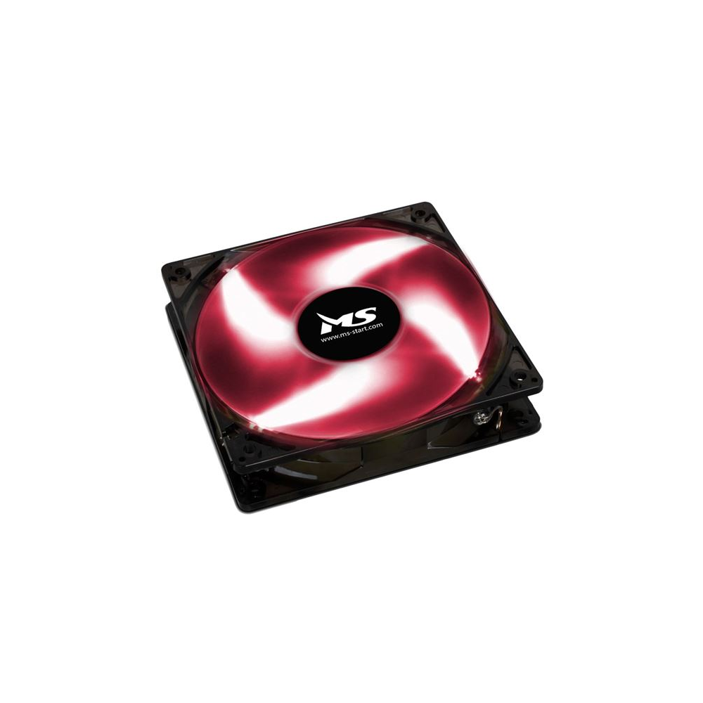 Ventilator MS FREEZE L120 crveni LED 12cm