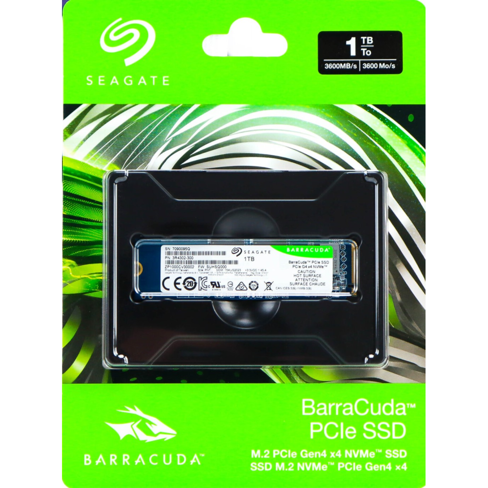 Seagate BarraCuda ZP1000CV3A002 SSD 1TB M.2 2280